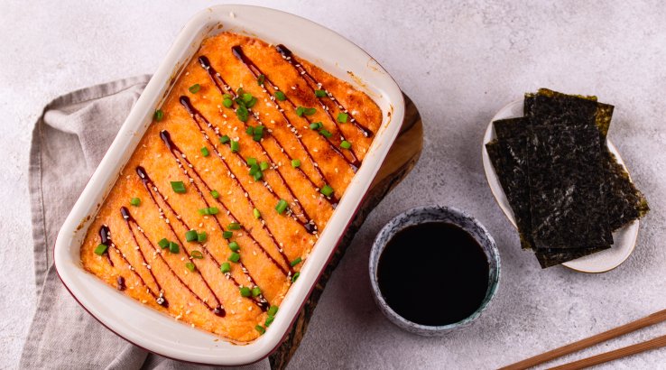 Запечений суші торт