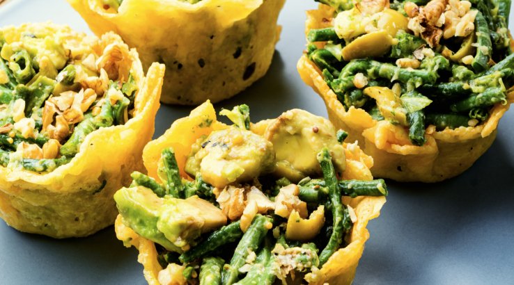 Тарталетки зі спаржею