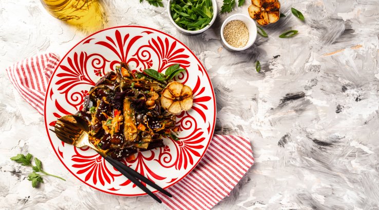 Салат из баклажанов по-корейски