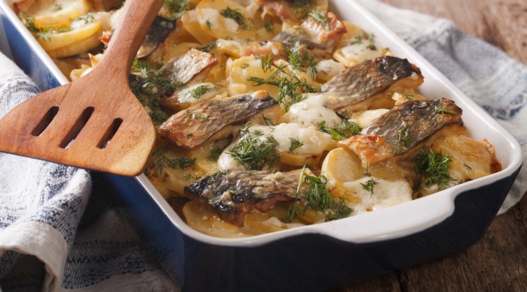 Риба, запечена у сметані