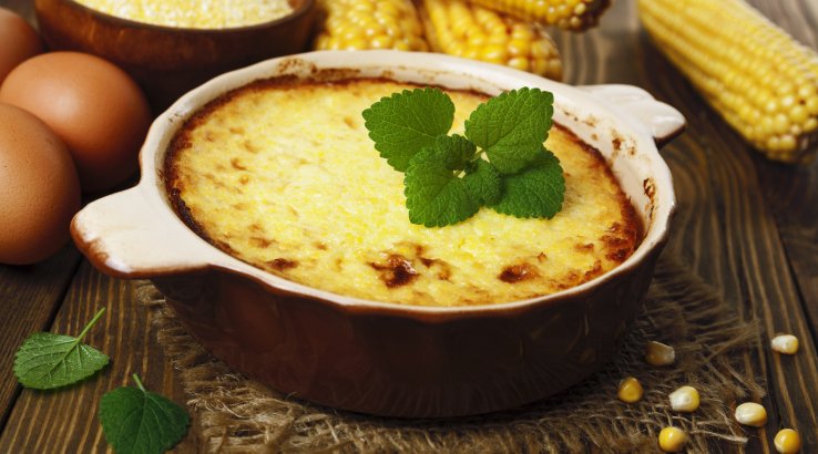 Полента с рубленым мясом