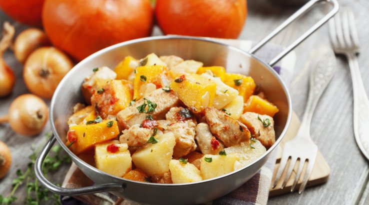 Куряче рагу з картоплею і овочами