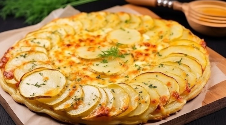 Домашня піца з молодої картоплі