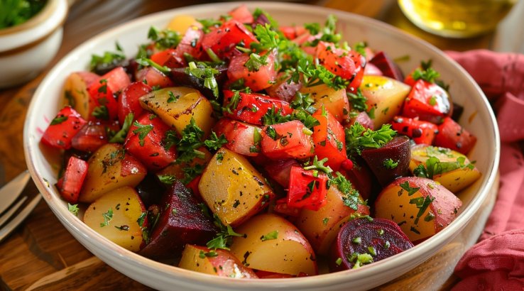 Салат з картоплею і буряком