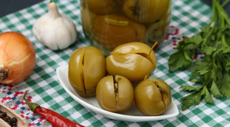 Квашені зелені помідори