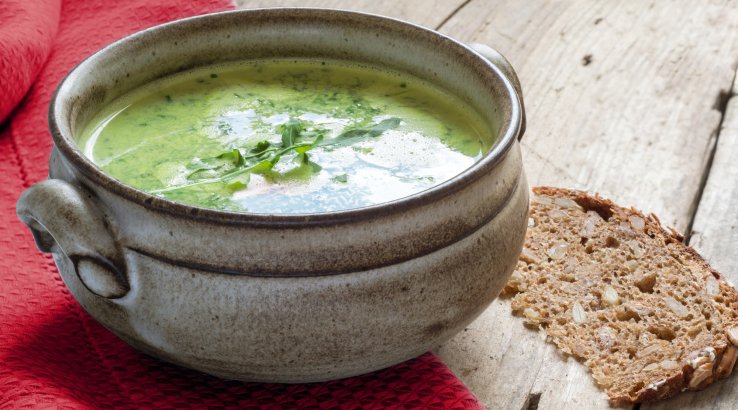 суп зі шпинатом