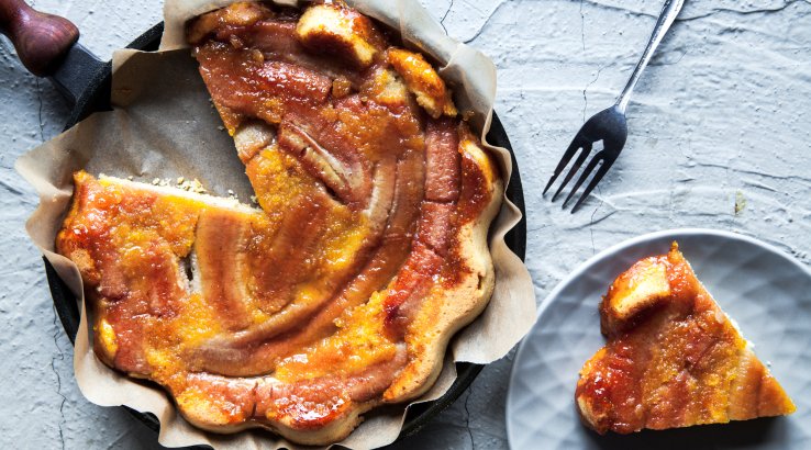 Перевернутий банановий пиріг