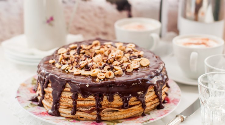 Шоколадно-сирний торт