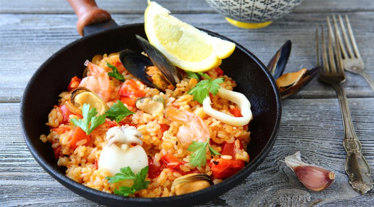 паелья з морепродуктами