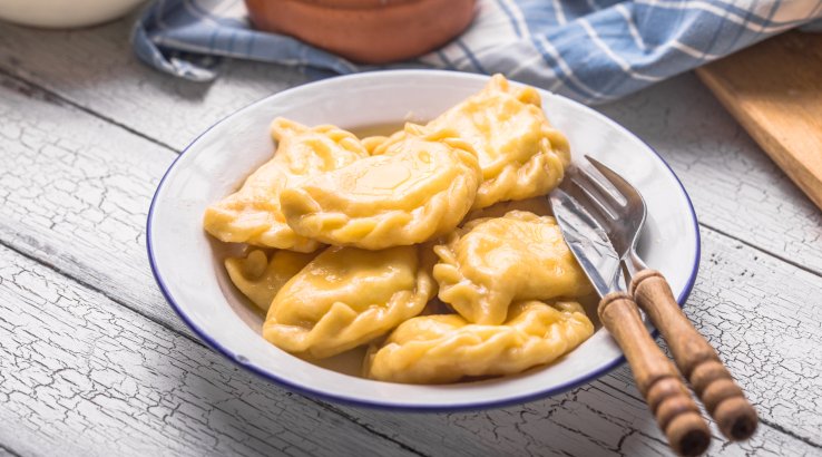 Вареники с яблоками