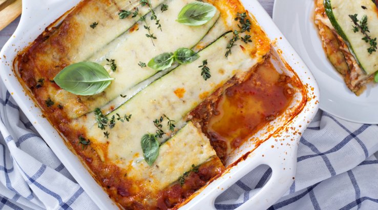 Корисна кабачкова лазанья