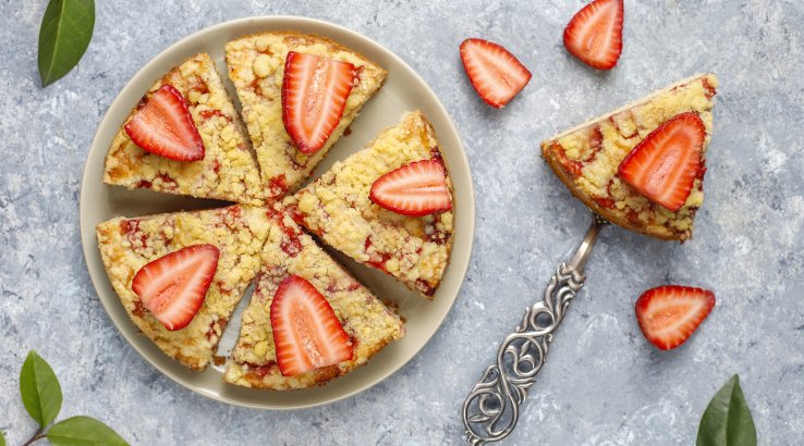 Крамбл з полуницею