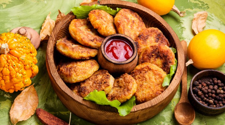 Котлети з гарбуза з сиром