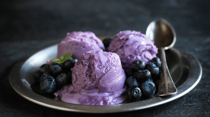 Черничное мороженое