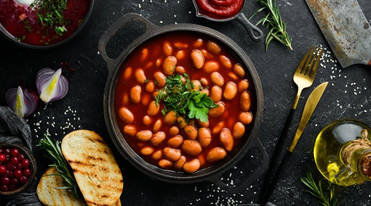 фасоль с солеными лимонами