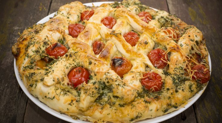 Відкритий пиріг з м’ясом