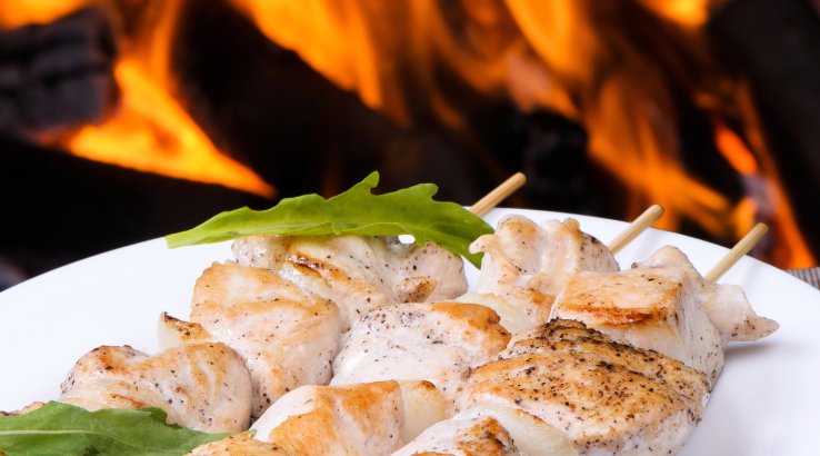 Запечений курячий шашлик