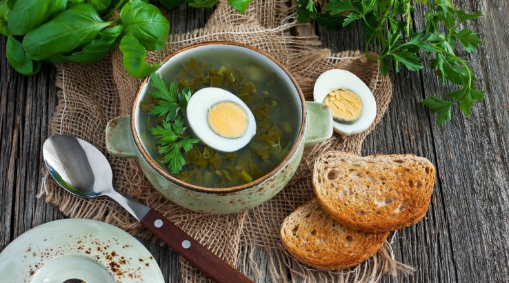 зелений борщ