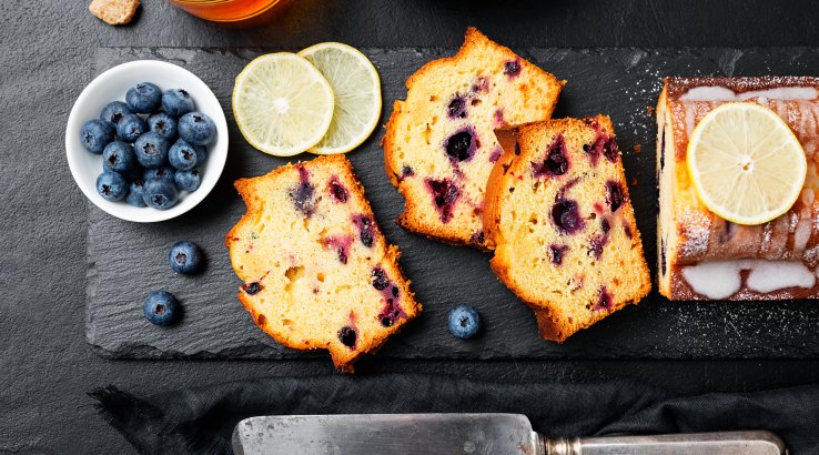 Лимонно-чорничний хліб