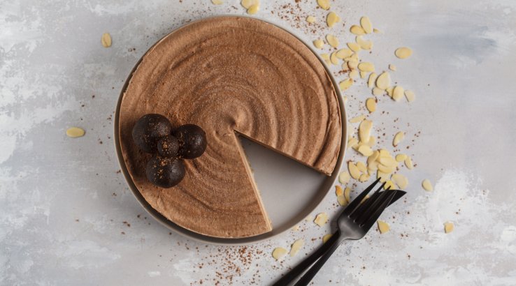 Веганський пиріг з тофу і арахісовим маслом