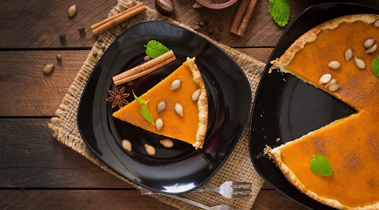 Гарбузовий пиріг з горіхами