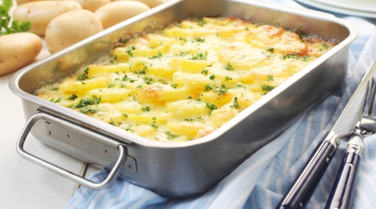 Картопляна запіканка з кисломолочним сиром