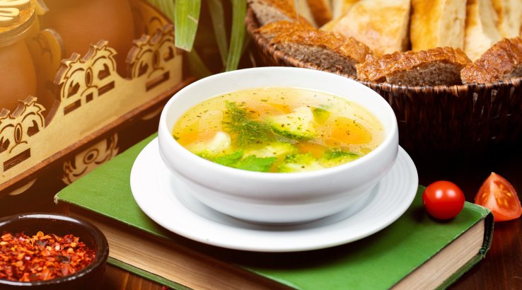 Куриный суп с лапшой и брокколи рецепт