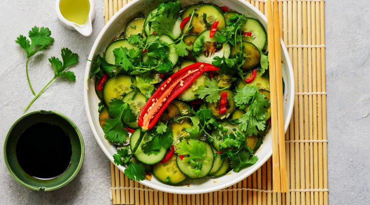 Огірковий салат