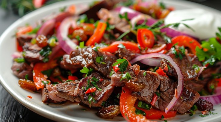 Салат з яловичиною