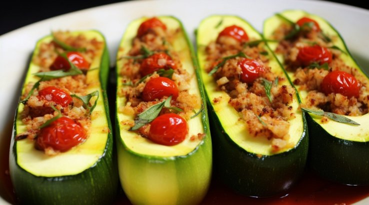 кабачки, фаршировані амарантом