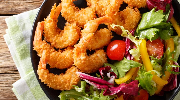 Креветки в паніровці