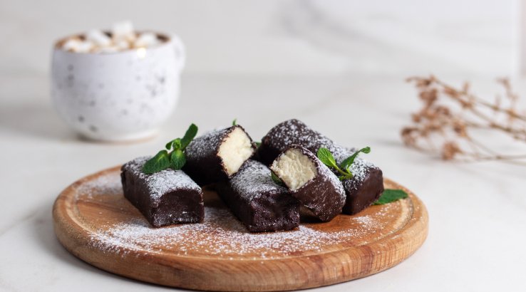 Глазуровані сирки з начинкою