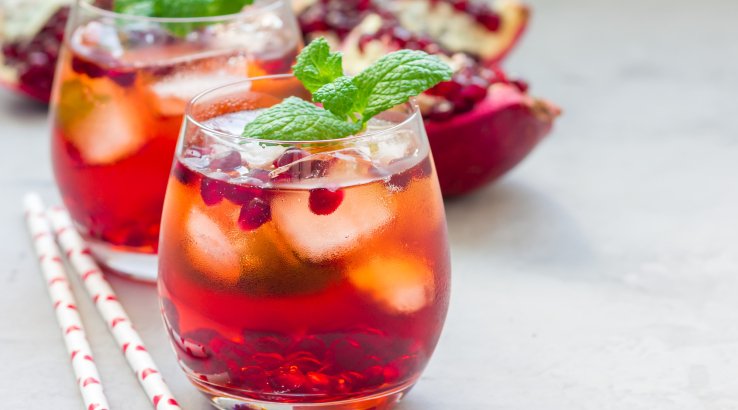 Безалкогольний гранатовий мохіто