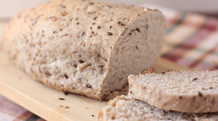 Бездрожжевой хлеб с зеленой гречкой