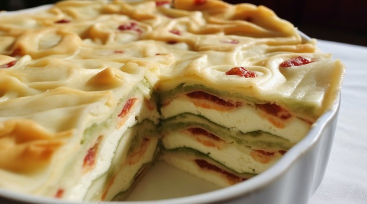 Солодка сирна запіканка з лавашем