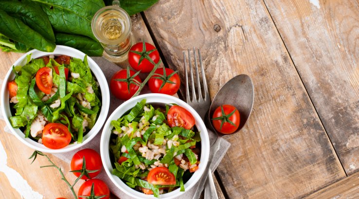 Салат з орзо та оливками