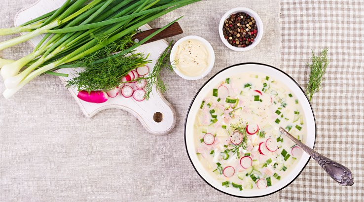 Окрошка на кефірі