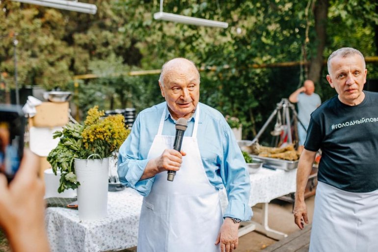 Михайло Жванецький і&nbsp;Савва Лібкін / Фото: Facebook Савви Лібкіна