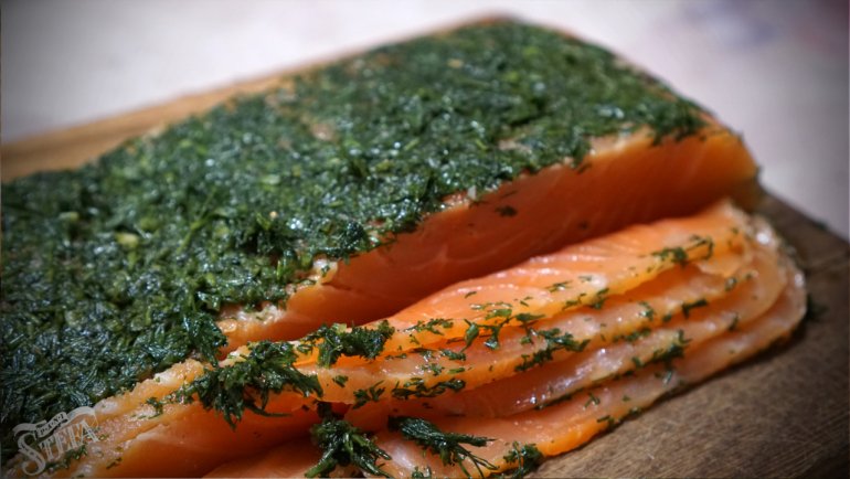 Лосось у&nbsp;кроповій перинці