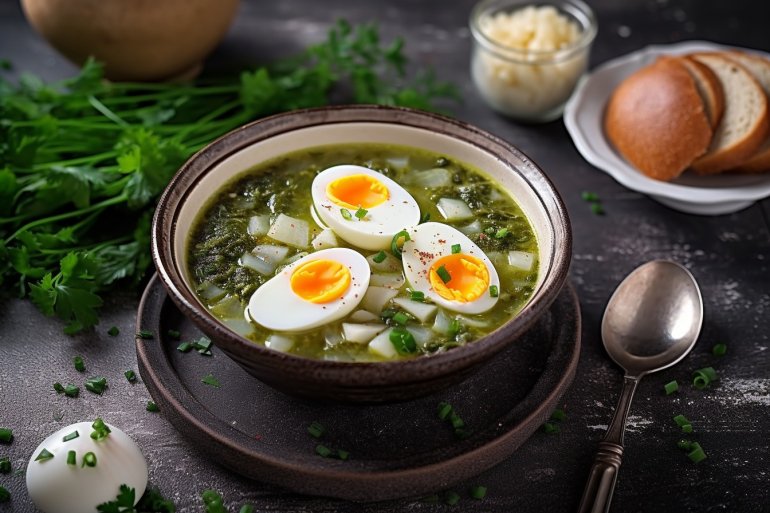 Секрет зеленого борщу&nbsp;— у&nbsp;смаженому часнику