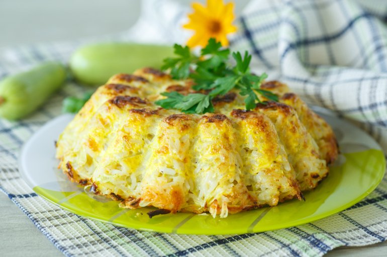 Кабачкова запіканка з&nbsp;рисом