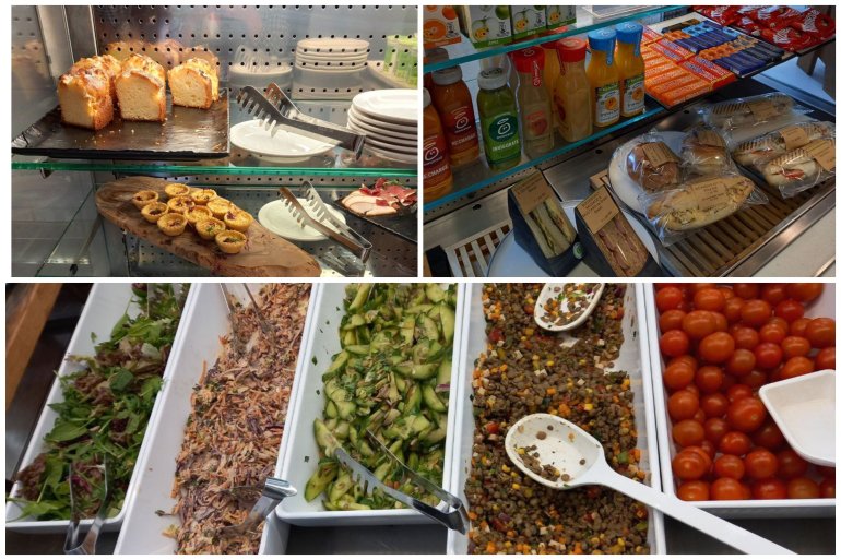 Полки с&nbsp;едой в&nbsp;столовой Оксфордского университета