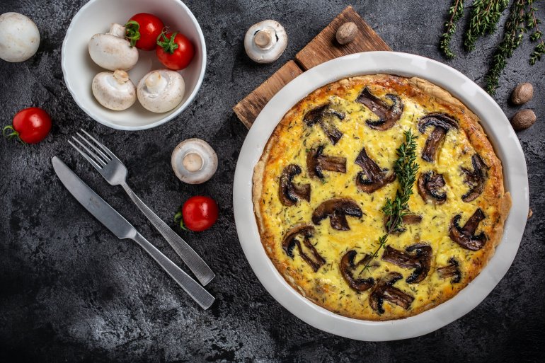Яєчна запіканка з&nbsp;грибами
