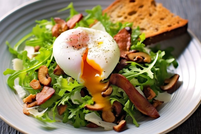 Лисички з&nbsp;руколою та&nbsp;крес-салатом<br>