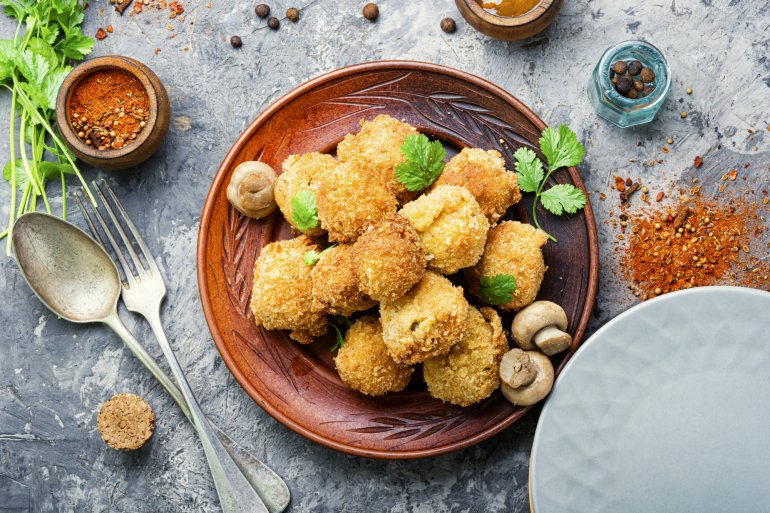 Гриби фрі в&nbsp;паніровці