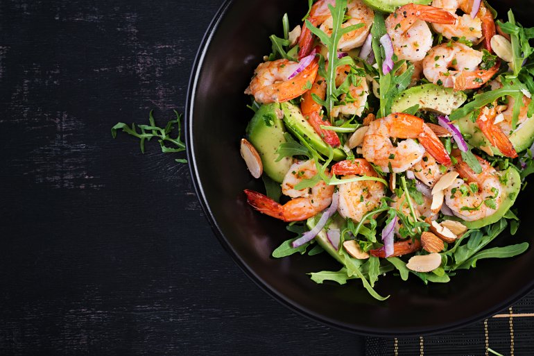 Салат з&nbsp;креветками