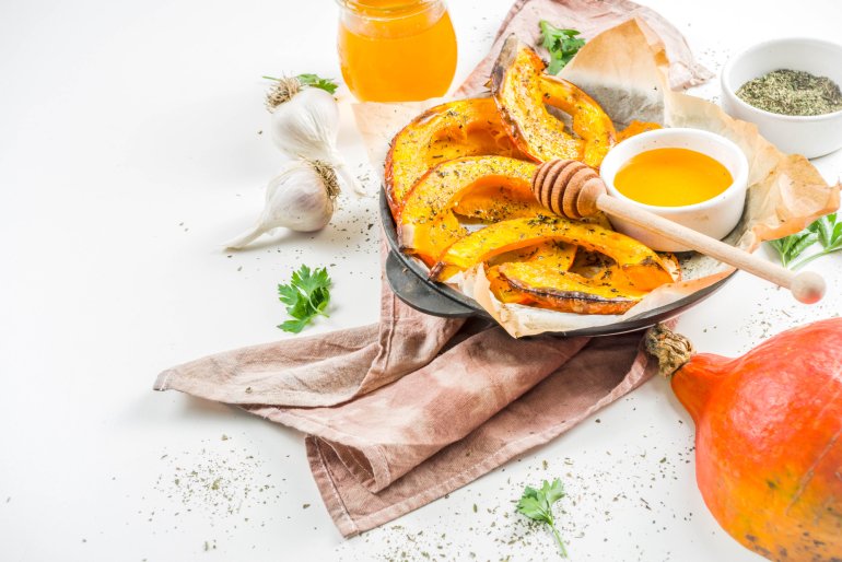 Гарбуз, запечений зі шкіркою