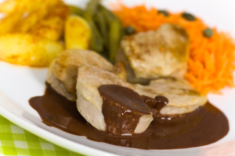 Свинячі медальйони з&nbsp;коричневим соусом