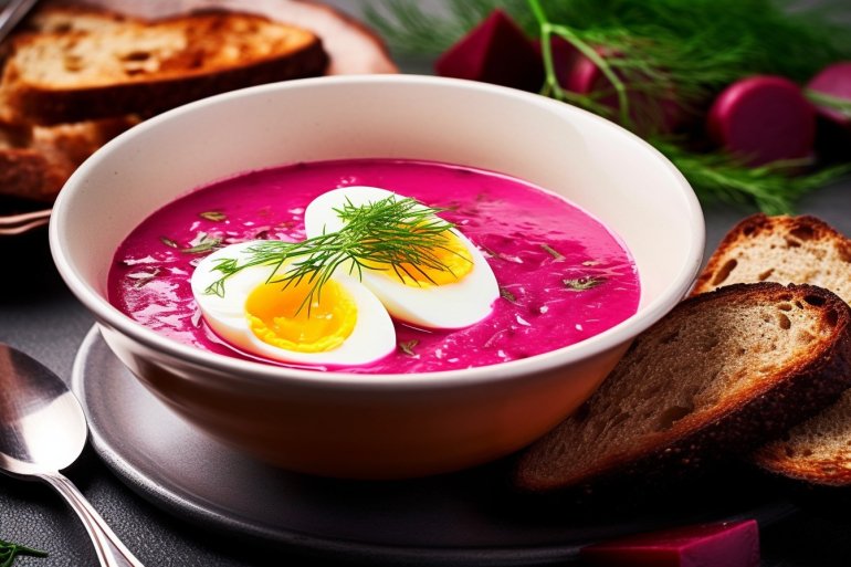 Холодник з&nbsp;буряком на&nbsp;кефірі