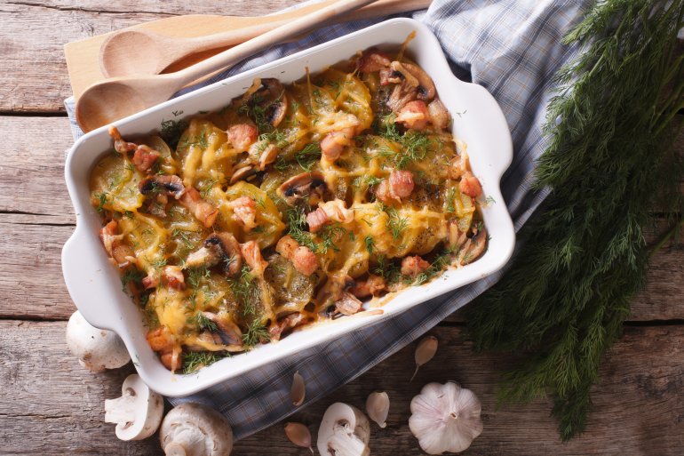 Гриби з&nbsp;шинкою